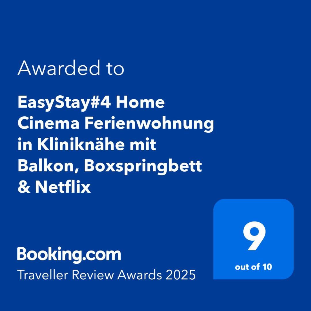 Easystay#4 Home Cinema Ferienwohnung In Kliniknaehe Mit Balkon, Boxspringbett & Netflix Bad Oeynhausen Εξωτερικό φωτογραφία